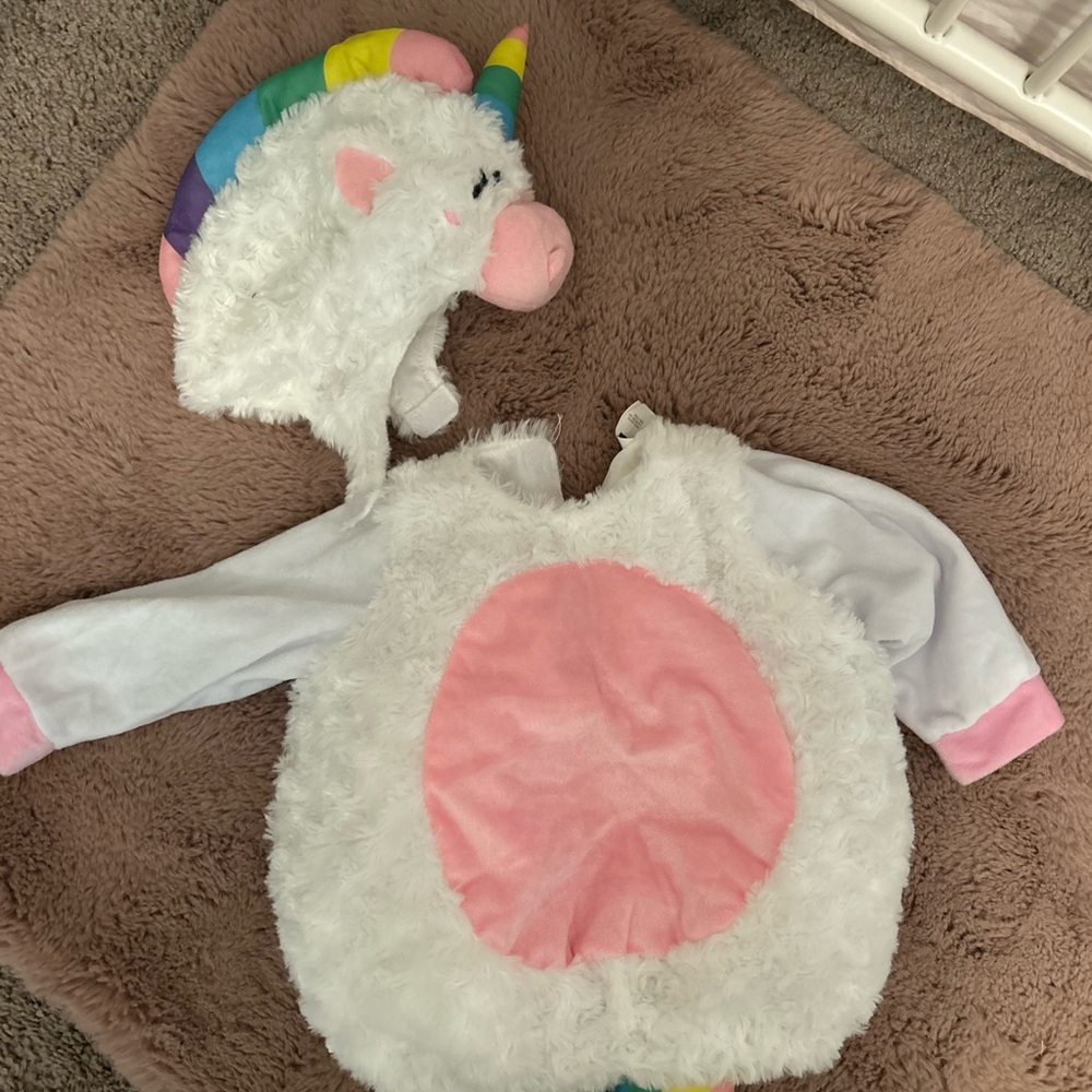 Kids Unicorn Costume with Pink and White Colors